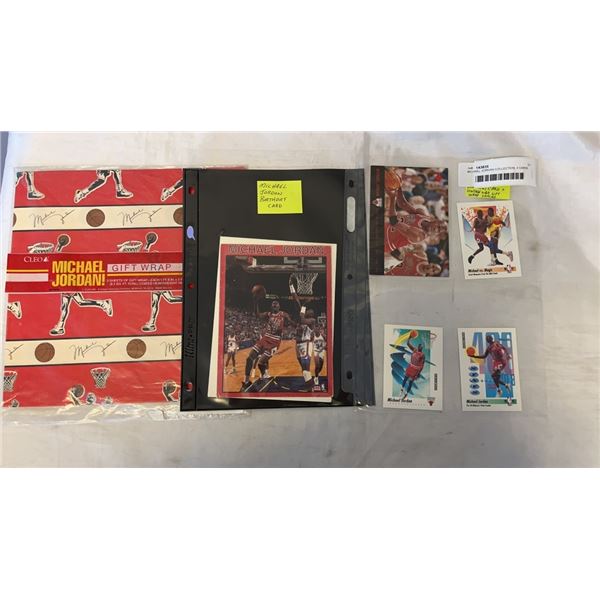 MICHAEL JORDAN COLLECTION, 4 CARDS, GIFT WRAP, JORDAN BDAY CARD