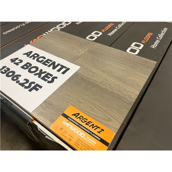 VANWOOD HOME COLLECTION IN ARGENTINI ENGINEERED HARDWOOD FLOORING 42 BOXES (31.1 SQ. FT. EACH)