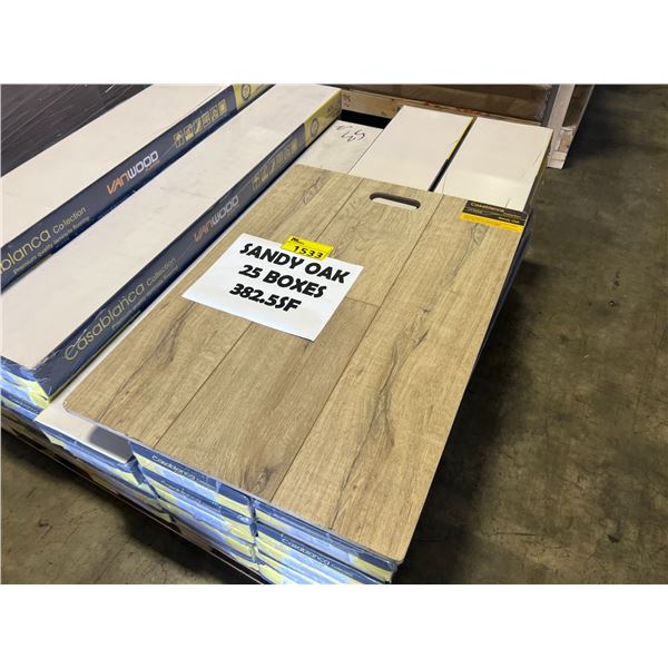 VANWOOD CASABLANCA COLLECTION IN SANDY OAK ENGINEERED HARDWOOD FLOORING 25 BOXES (15.3SQ. FT.