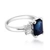 Image 2 : 3.17ct Ceylon Blue Sapphire 14K White Gold Ring
