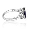 Image 3 : 3.17ct Ceylon Blue Sapphire 14K White Gold Ring