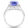 Image 2 : 4.86ct Tanzanite 14K White Gold Ring