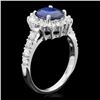 Image 2 : 14k Gold 1.50ct Sapphire 0.90ct Diamond Ring