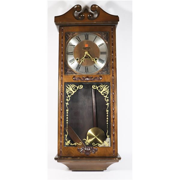 CITIZEN WIND UP WALL CLOCK