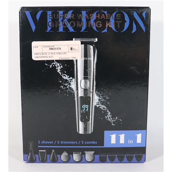 OPEN BOX 11 PCE VIKCON GROOMING KIT