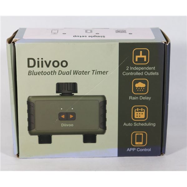 OPEN BOX DIIVOO BLUETOOTH DUAL WATER TIMER