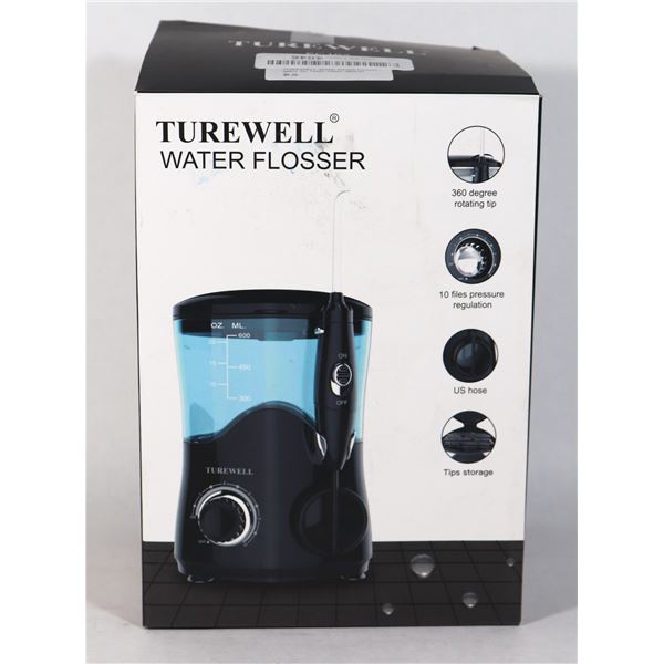 OPEN BOX TUREWELL WATER FLOSSER LID HOLD FLOW