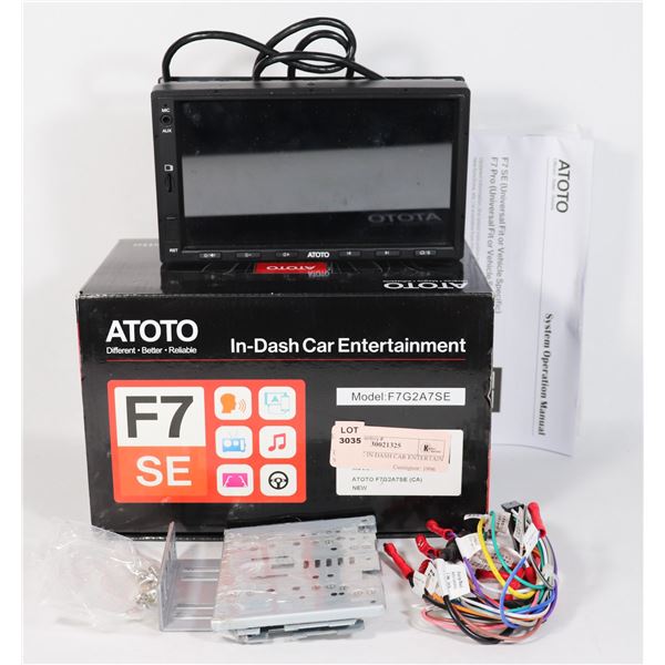 OPEN BOX IN DASH CAR ENTERTAIN SCREEN