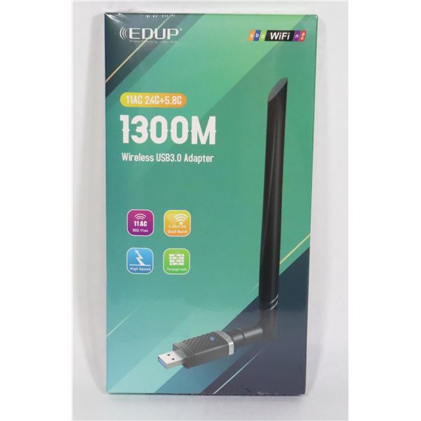 NEW EDUP 1300M WIRELESS USB3.0 ADAPTER