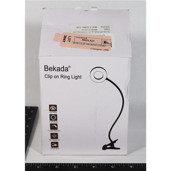 OPEN BOX CLIP ON RING LIGHT