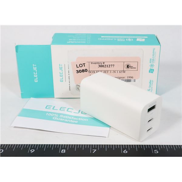 OPEN BOX ELE JET 3 -N 1 65W USB-CHARGER