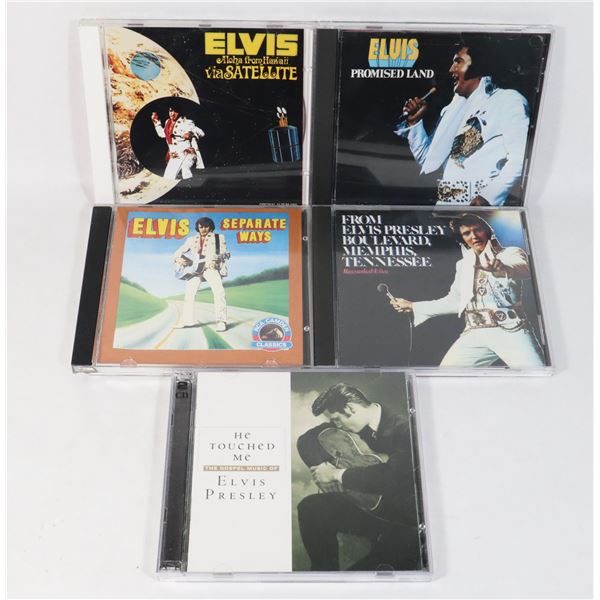 BUNDLE OF 5 ELVIS PRESLEY MUSIC CDS