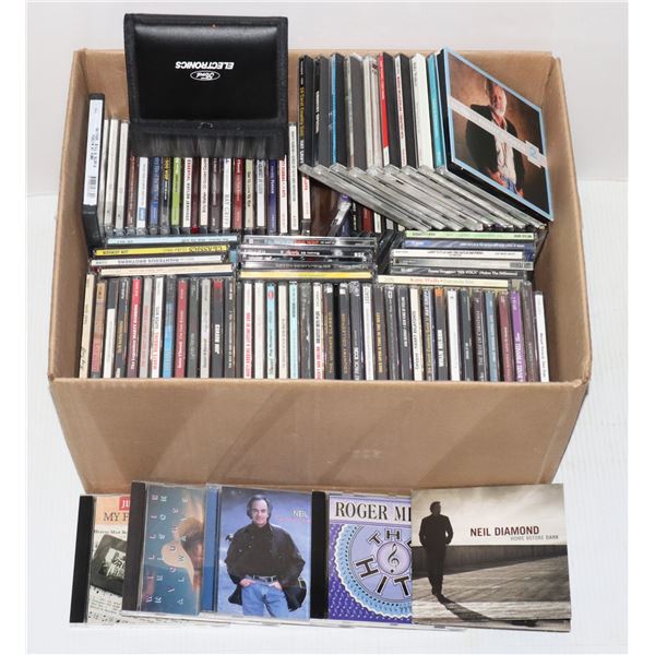 LARGE BOX OF ASSORTED MUSIC CDS