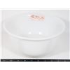 COLLECTABLE MILK GLASS MIXING BOWL