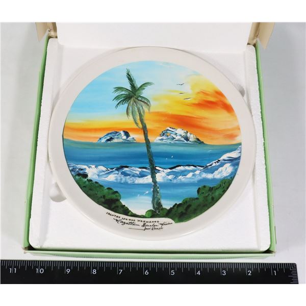 HAND PAINTED ISLOTES LOS DOS HERMANOS PLATE