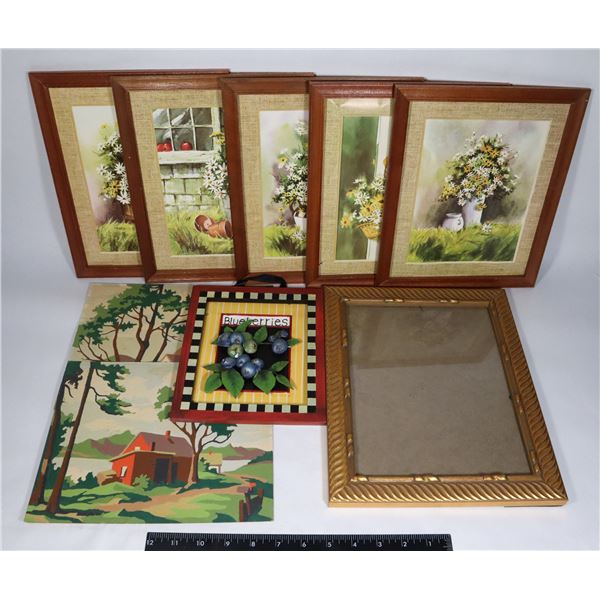 LARGE LOT OF FRAMED PRINTS AND ART