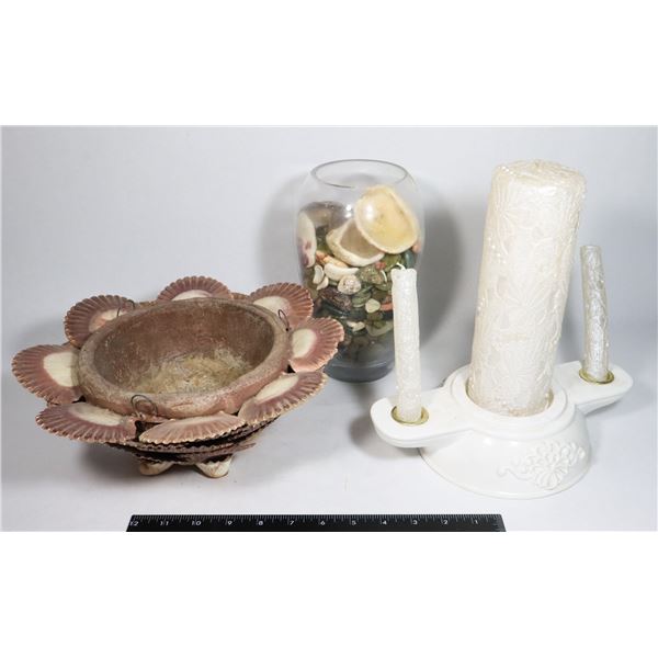 LARGE LOT OF ASSORTED DECORATIVE ITEMS