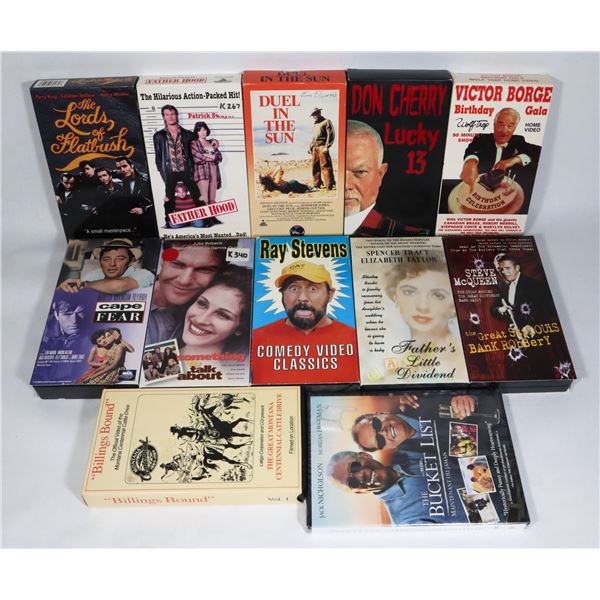 BUNDLE OF MULTIPLE ASSORTED VHS TAPES