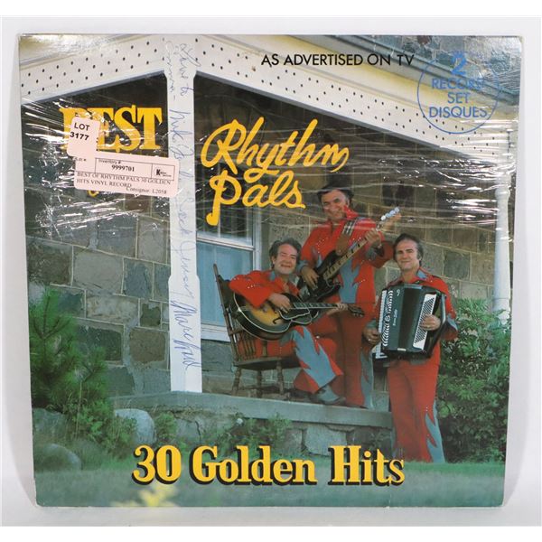 BEST OF RHYTHM PALS 30 GOLDEN HITS VINYL RECORD