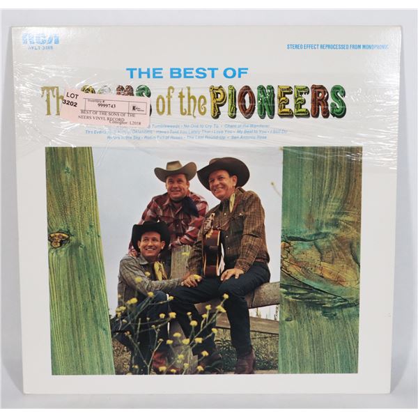 THE BEST OF THE SONS OF THE PIONEERS VINYL RECORD