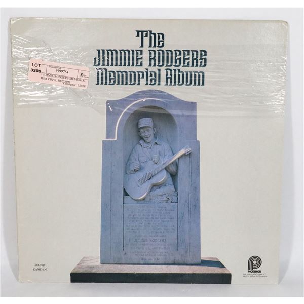 THE JIMMIE RODGERS MEMORIAL ALBUM VINYL RECORD