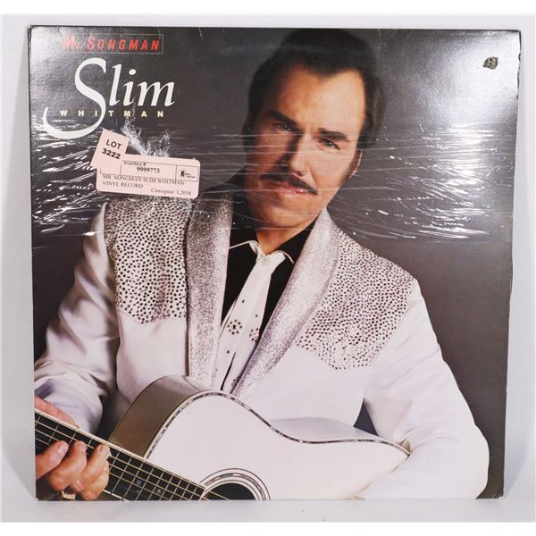 MR. SONGMAN SLIM WHITMAN VINYL RECORD