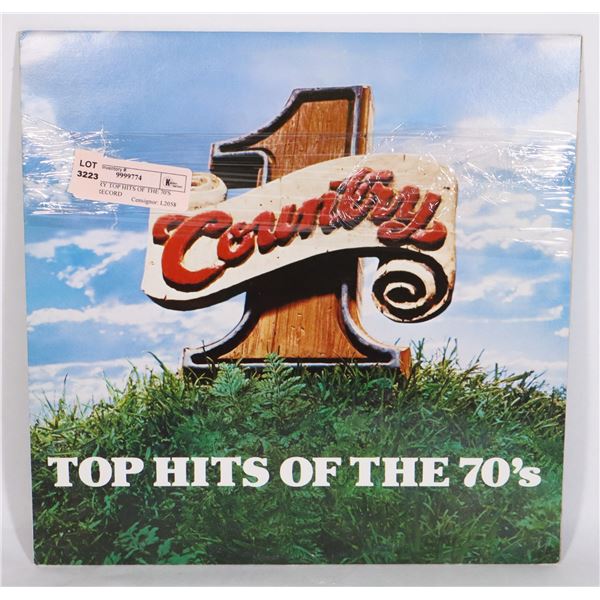 COUNTRY TOP HITS OF THE 70'S VINYL RECORD