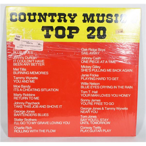 COUNTRY MUSIC'S TOP 20 VINYL RECORD