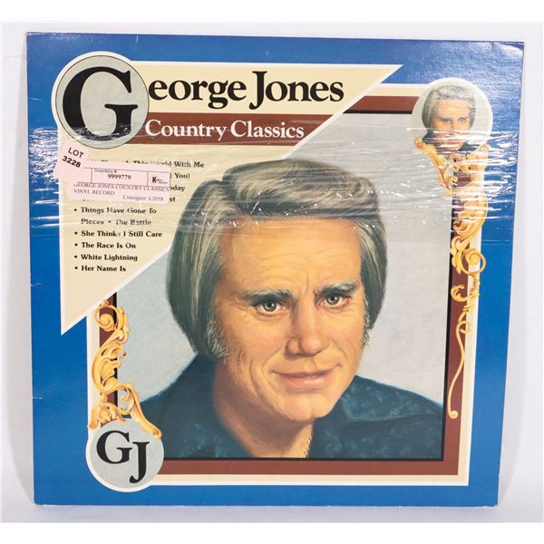 GEORGE JONES COUNTRY CLASSICS VINYL RECORD