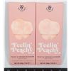 Image 1 : 2 NEW FEELING PEACHY PEACH & ORANGE BLOSSOM BATH