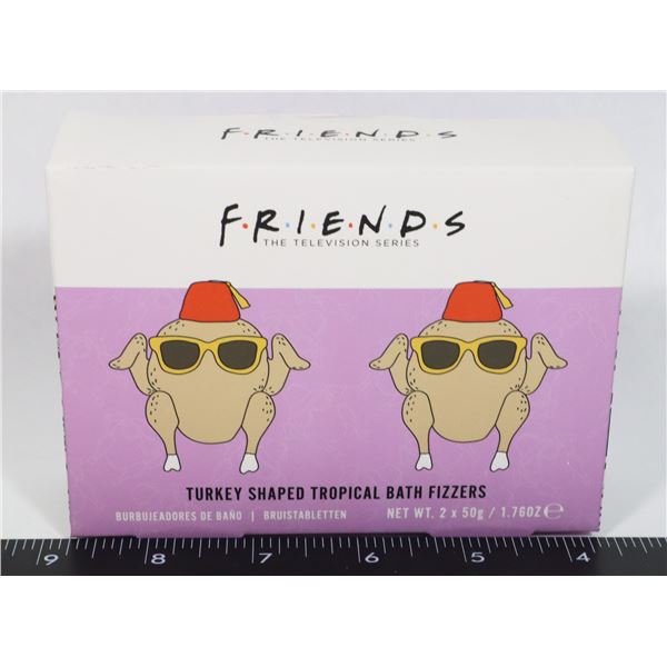 NEW 2 PACK F*R*I*E*N*D*S TURKEY SHAPED TROPICAL