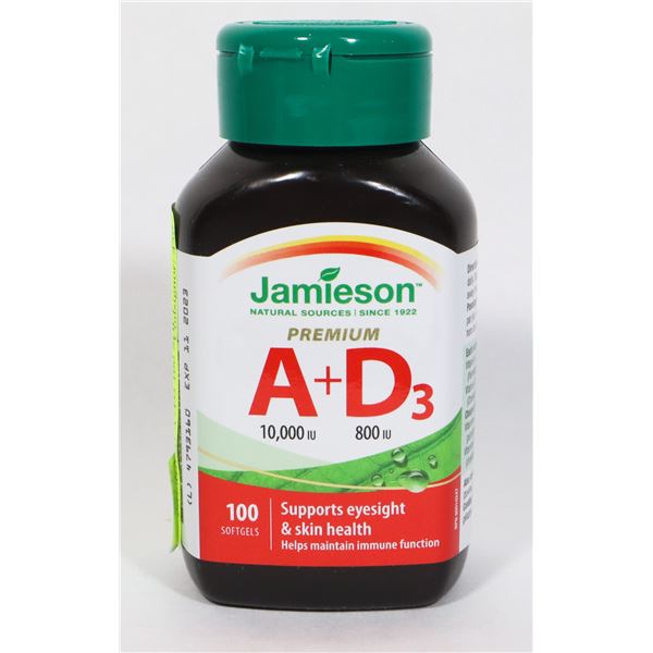 NEW JAMISON NATURAL SOURCES PREMIUM A+D3 100 SOFT