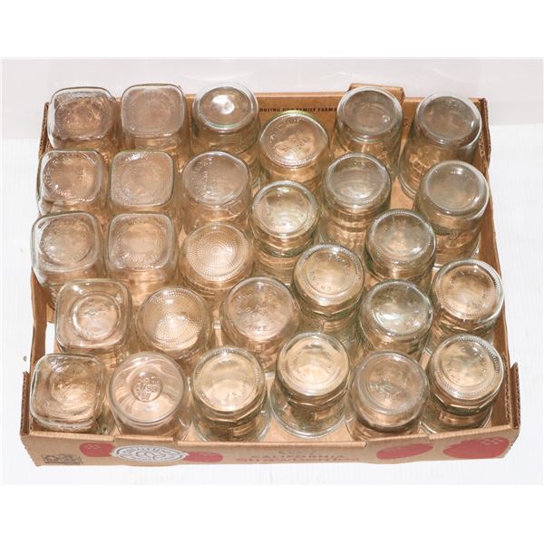 FLAT OF ASSORTED JARS