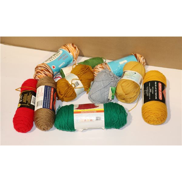 BUNDLE OF ASSORTED NEW YARN