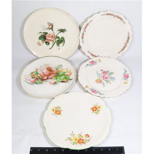 LOT OF 5 DECORATIVE PLATES