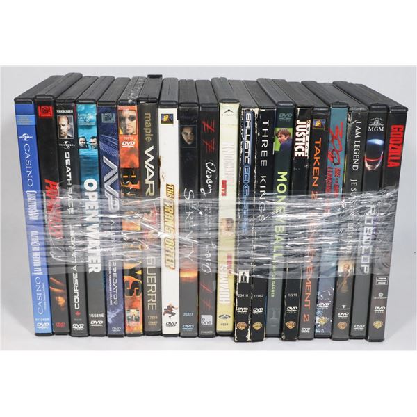 BUNDLE OF ASSORTED DVD MOVIES
