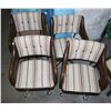 Image 2 : SET OF 4 VINTAGE ROLLING BASE CHAIRS
