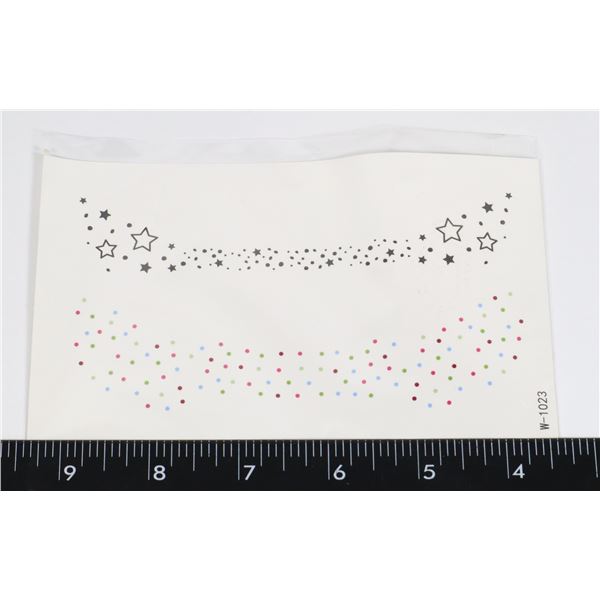 NEW STAR AND RAINBOW POKE A DOT FACIAL FRECKLE