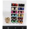 NEW 24PC FAUX PEARL EARRING SET WITH STAND