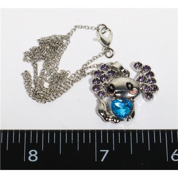 NEW MUDKIP PENDANT AND CHAIN