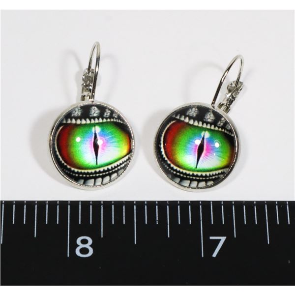 NEW LIZARD EYE DROP EARRINGS