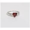 NEW SIZE 7 RED HEART RHINESTONE WITH CLEAR
