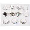 LOT OF NEW SIZE 7 FASHION RINGS