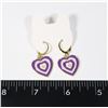 NEW DANGLE HEART EARRINGS