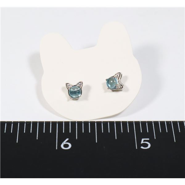 NEW RHINESTONE CAT EARRINGS