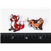 NEW SET OF FOX AND THE HOUND THEME LAPEL PINS