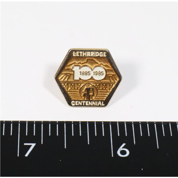 VINTAGE LETHBRIDGE CENTENNIAL LAPEL PIN