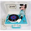 Image 1 : #63 DISNEY MICKEY MOUSE SEARS RECORD PLAYER TESTED