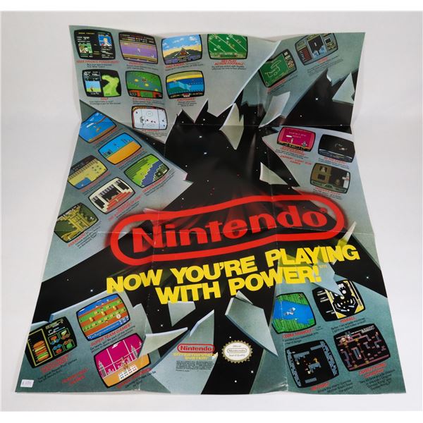 Nintendo Rent Poster #180 ORIGINAL NINTENDO NES POSTER ADVERTISING