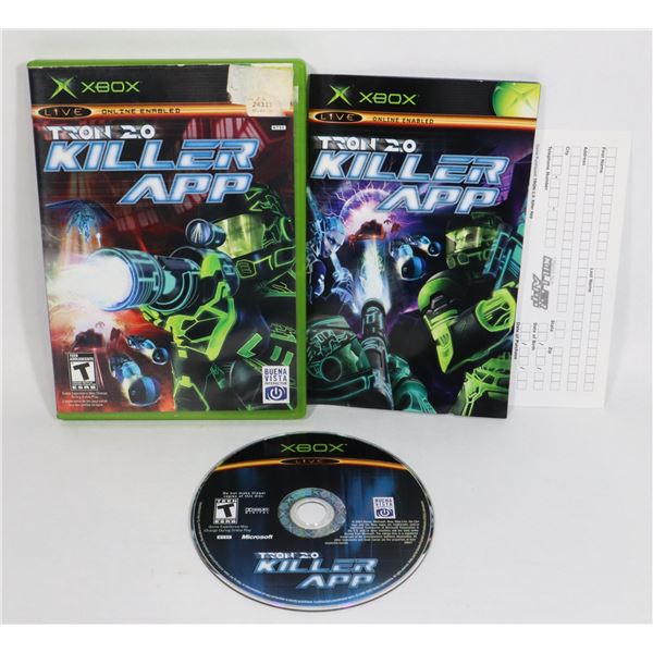 #186 XBOX GAME CIB TRON 2.0 KILLER APP